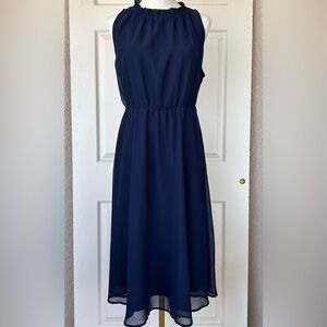 BloomChic Sleeveless Jewel Neckline with Ruffle Lined‎ Dress Size 10